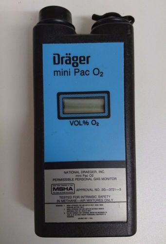 Drager Permissible Personal Gas Monitor Mini Pac 02