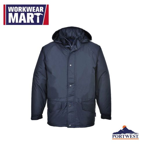 Breathable rain jacket, fleece lined waterproof windproof coat, portwest us530 for sale