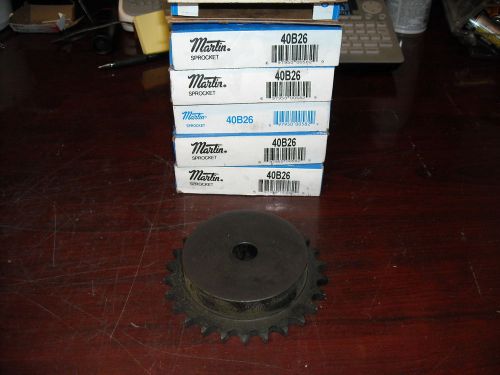 Martin, 40B26, Lot of 3, 5/8&#039; Bore, Sprocket, NEW in Box