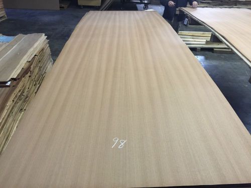 Wood Veneer Makore 48x120 1Piece 10Mil Paper Backed &#034;EXOTIC&#034; 1610 98-103