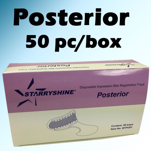 50 pc posterior bite registration tray trays dental impression disposable for sale