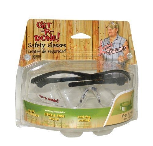 Safety Works SWX00182 Git-R-Done Wrap Around Safety Glasses Tinted