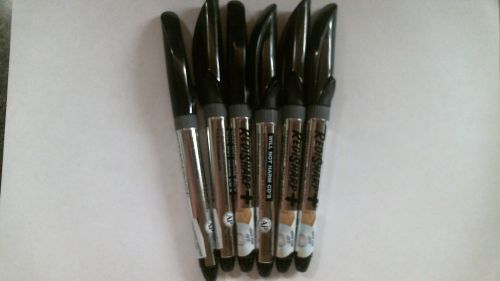 Ticonderoga redisharp plus low odor permanent markers fine point black  6 each for sale