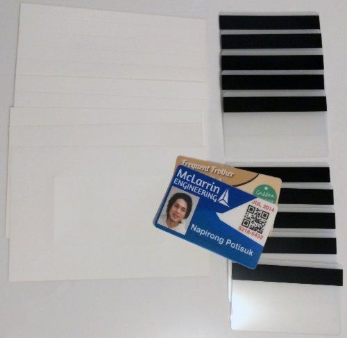 10 Teslin ID Card Kit - 1-Up Inkjet Teslin Sheets &amp; Butterfly Pouches WITH 1/...