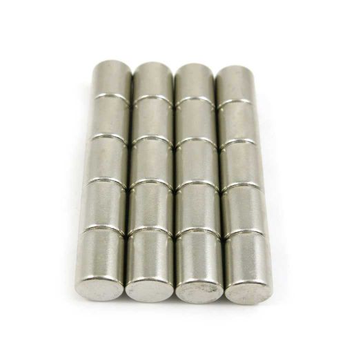20pcs Refrigerator aimant Neodymium Magnets N35 10x12mm Cylinder 3/8&#034; x 15/32&#034;