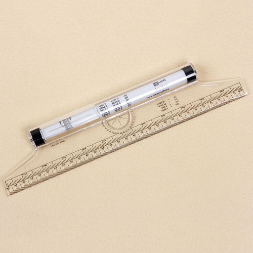 Multi-purpose clear metric parallel drawing rolling ruler measurement tool for sale