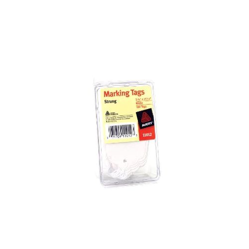 Avery Marking Tags, Strung, 2.75 x 1.68 Inches, White, Pack of 100 (11012) New