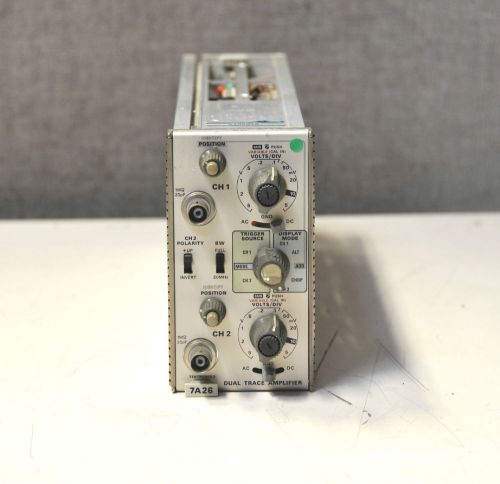 Tektronix Tek 7A26 Dual Trace Amplifier Plug-in for Oscilloscope