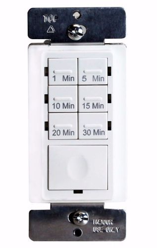 Enerlites HET06A 1/4HP In-Wall Countdown Timer Switch 1-5-10-15-20-30 Minutes