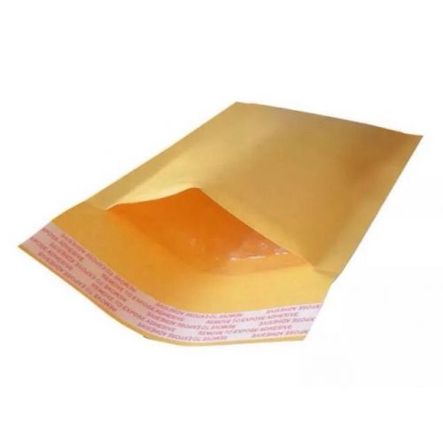 20 #000 Bubble Padded Envelope Mailer Bags Kraft Yellow Paper 4x8 Yellow