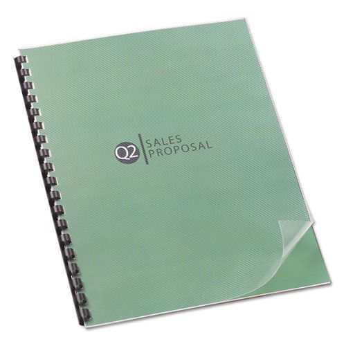 Design View Presentation Binding System Covers, 11 x 8-1/2, Clear, 25/Pack