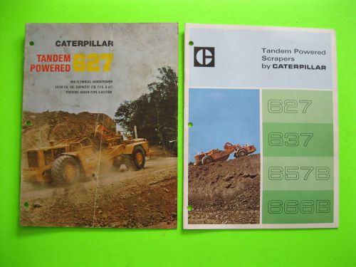 Lot of 2 Caterpillar No. 627 Grader Brochures