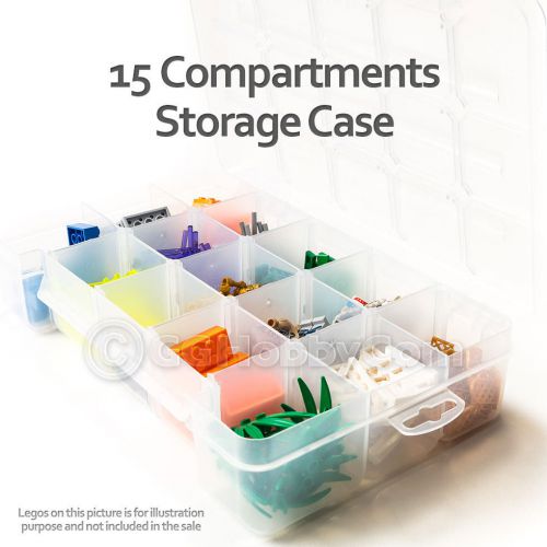 Akro-Mils Small Parts Storage Case Adjustable Dividers Fishing Tools Lego 5805