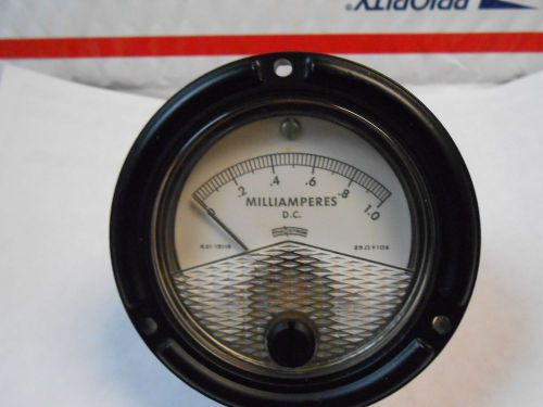 621-15118 DC MILLIAMPERES 0-1.0 25 OHMS +- 10X   NEW OLD STOCK