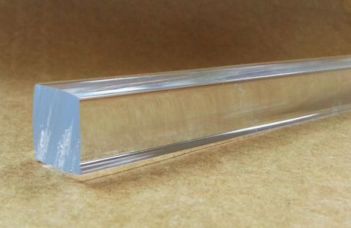 Acrylic square rod (extruded) - clear - 72&#034; x 1&#034; (nominal) for sale