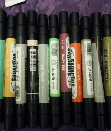 Baoke Color Markers / More than 70  Superfine Double Ended Pens in Great Shape