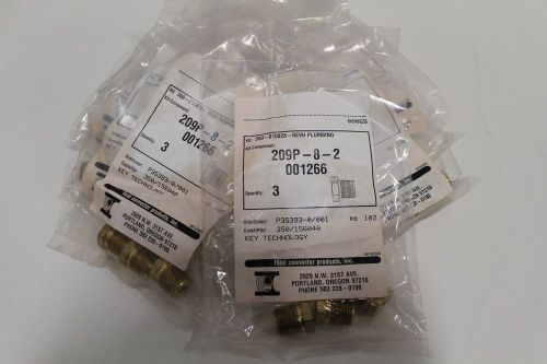 Lot 24) parker pipe fitting 209p-8 bushing brass fittings adapters 1/2&#034; 3/8&#034; npt for sale