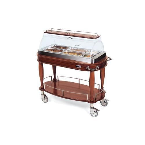 New Lakeside 70180 Hot Meal Cart-Bordeaux