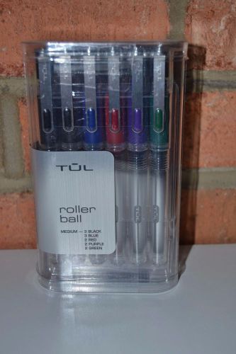Tul Rollerball Pens Medium 0.7 mm  12 Pack (Assorted Colors) NIP