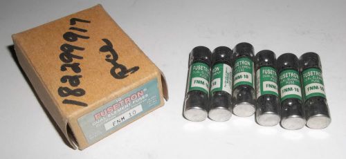 Bussmann FNM-10 Fusetron Fuse - Brand New In Box 6 Total NOS