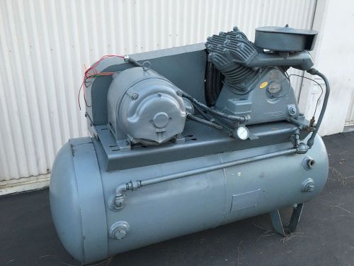 Vintage 10 HP Worthington Air Compressor 120 Gallon Horizontal Tank Model: 15T-2