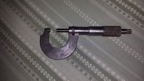 Vintage  starrett  no 231 0-1&#034; micrometer machinist toolmaker   tool for sale