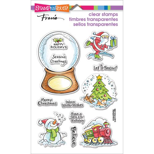 &#034;Stampendous Perfectly Clear Stamps 4&#034;&#034;X6&#034;&#034;-Christmas Visions&#034;
