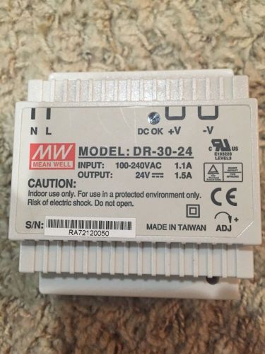 MW MEAN WELL DR-30-24 POWER SUPPLY NEW
