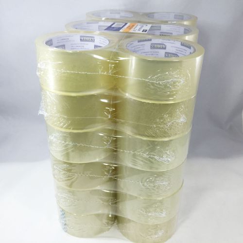 36 Rolls Clear Sealing Tape Carton Packing Box Tape 1.89&#034;x55Y 2.0Mil 14423-36