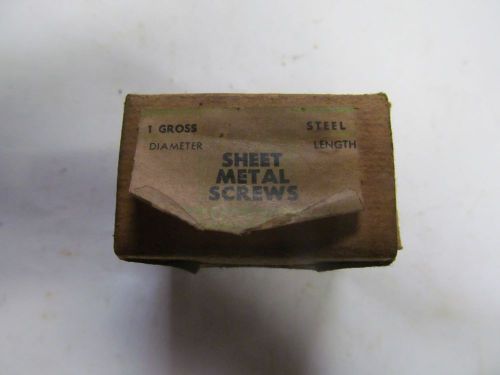 (144) hex head steel sheet metal screws #8 x 3/8&#034;, made in usa. for sale