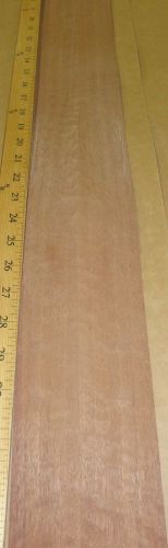Sapele Mahogany wood veneer 3&#034; x 67&#034; on paper backer &#034;A&#034; grade quality 1/40th&#034;