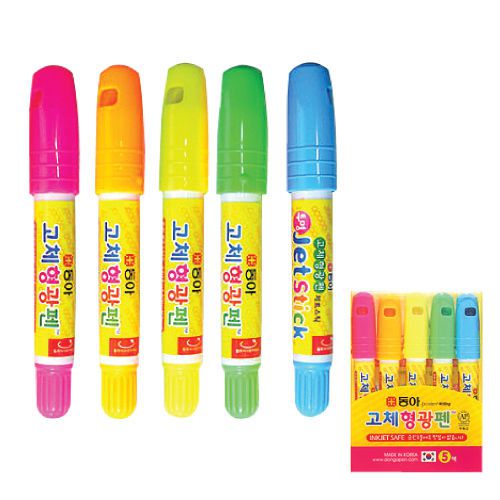 Dong-A Jet Stick 5colors Solid Gel Highlighter round type gel type