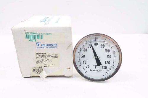 New ashcroft 50ei60r060 6 in stem bimetal thermometer 30-130f 5 in d531716 for sale