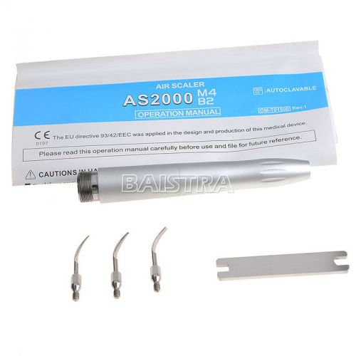 Dental scaler 2 hole as2000-b2 nsk style handpiece + 3 pcs scaling tip polisher. for sale
