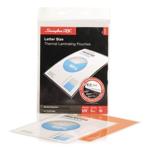 EZUse Thermal Laminating Pouches, 5 mil, 11 1/2 x 9, 10/Pack