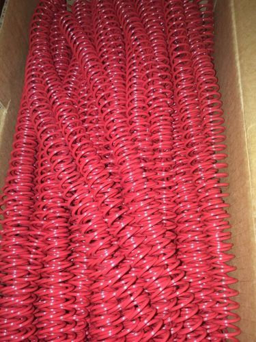 GBC Premium ColorCoil 12mm Red Spiral Coils - 9665044 Free Shipping