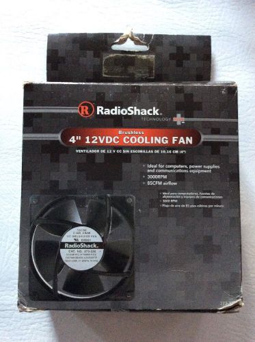 Radioshack 4&#034;, 12vdc brushless cooling fan 3000 rpm 85 cfm airflow for sale