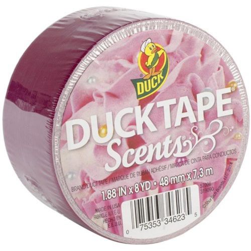 Duck Tape Pink Frosting Scented Duct Tape 1.88&#034; x 10yd  240897