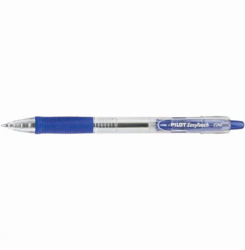 EasyTouch Retractable Fine Ballpoint Pen Open Stock-Blue
