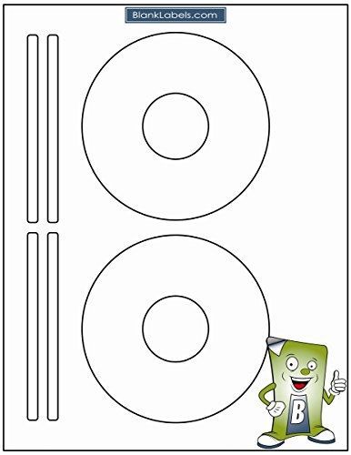 Blank Labels 200 CD / DVD labels compatible with the Word 5931 template. Laser