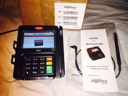 Ingenico iSC250 Credit Card Terminal Color EMV Smart Card NFC w/ Stylus NEW