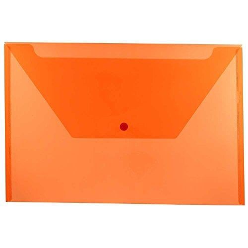 JAM Paper? Plastic Envelope with Snap Closure - Legal Booklet (9 3/4&#034; x 14 1/2&#034;)