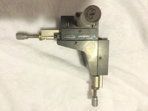 Newport 460P-XYZ Peg Joining Linear Translation Stage, 1 SM-25 Micrometers
