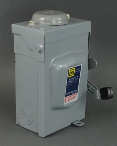 Square D Cat No. DU-221-RB Safety Switch - 30 Amp, 240 VAC