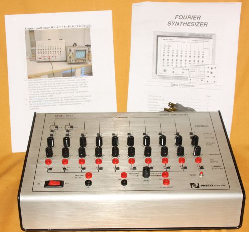 Pasco Model 9307 Fourier Synthesizer Generator 2 Fundamentals + 8 Harmonics