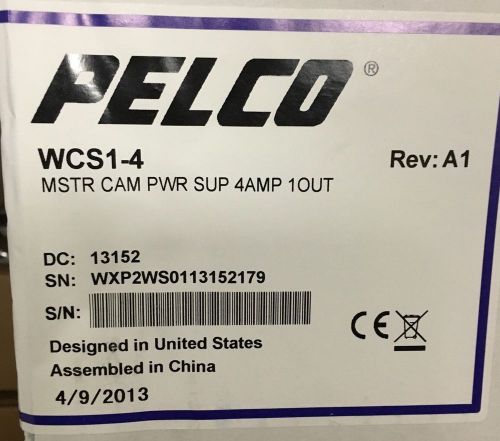 pelco WCS1-4 Camera Power Supply 4Amp 1 Output &#034;New&#034;