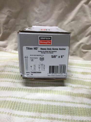 Simpson strong-tie titen hd screw anchors hello for sale