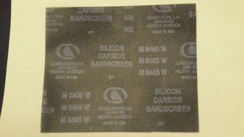13 Sheets of CARBORUNDUM 9 X11 100 Silicon Carbide SANDSCREEN USA