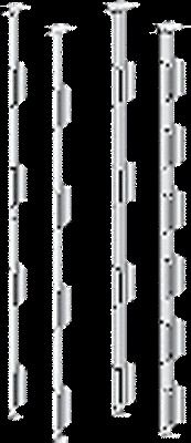 Aluminum Canes Securing Cryovials Artificial Insemination 13 mm 6 Tab 11.25&#034;