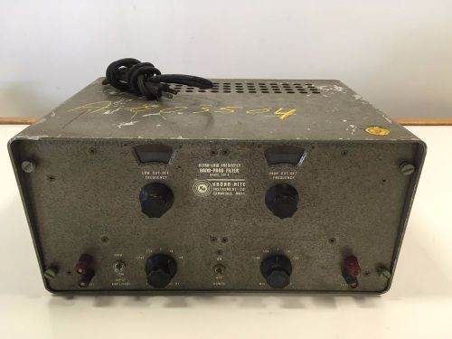 Ultra-low frequency band-pass filter, model 330-a for sale